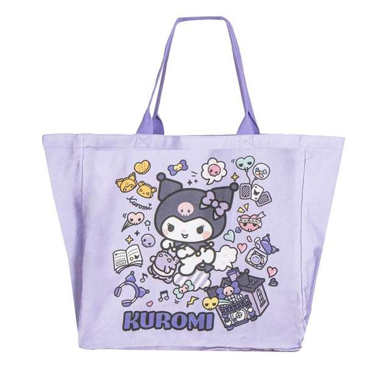 Shopping Bag Hello Kitty Kuromi Lilac 48 x 43 x 17 cm