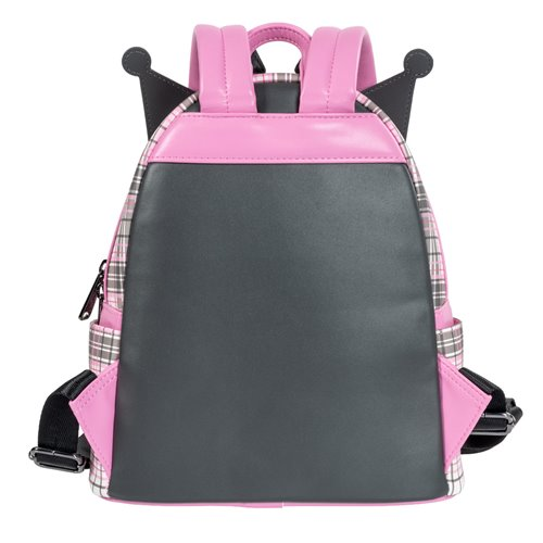 Sanrio Kuromi Flames and Plaid Mini-Backpack - Entertainment Earth Exclusive